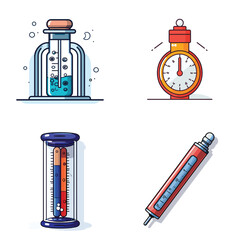 very simple isolated line styled vector illustration of Fever Reducer Medication isolated in white background