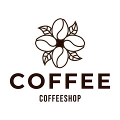 Coffee logo, suitable for coffee shop logo or product brand identity.