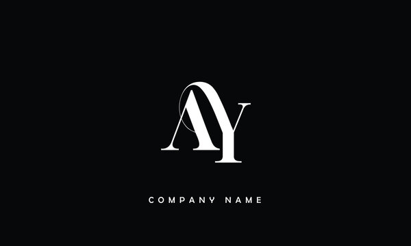 AY YA, A, Y Abstract Letters Logo Monogram