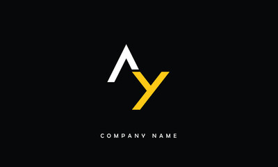 AY YA, A, Y Abstract Letters Logo Monogram