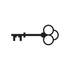 luxury royal key logo or icon design