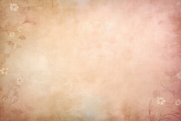 Hazelnut soft pastel background parchment with a thin barely noticeable floral ornament background
