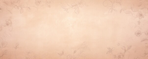 Hazelnut soft pastel background parchment with a thin barely noticeable floral ornament background