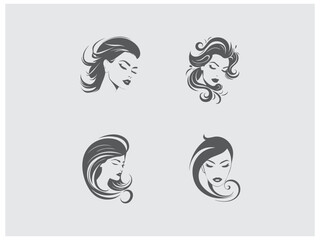 premium beauty set logo design vector, vector and illustration,