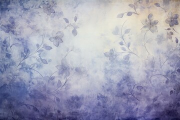 Indigo soft pastel background parchment with a thin barely noticeable floral ornament background