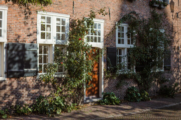 Facade of a typical dutch house, amersfoort
