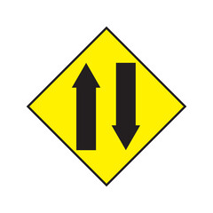 two way sign icon