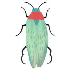 bug isolated on white