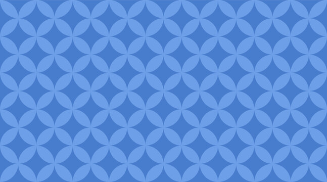 Seamless pattern blue geometric vector