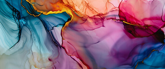 Alkohol ink marble Natural luxury abstract fluid art painting in liquid ink technique