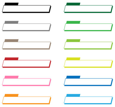 テロップベース 12色セット