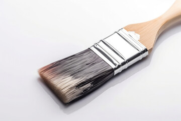 Paint brush isolated on white. Art and craft concept, creativity tool