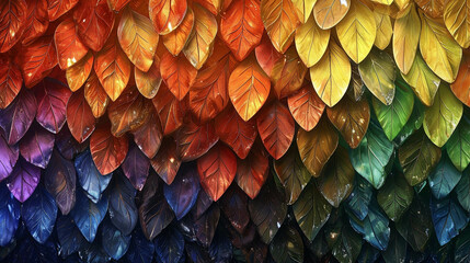 colorful parrot feathers - obrazy, fototapety, plakaty