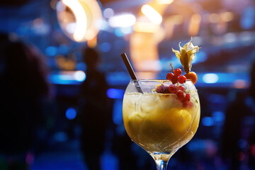 Fresh cocktail at a luxury event party