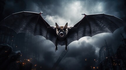 Naklejka premium scary halloween background