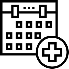 Fototapeta premium Medicine Schedule Vector Icon