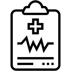 Obraz premium Medical Report Vector Icon