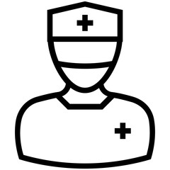 Surgeon Line Vector Icon