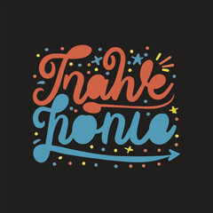 Fototapeta premium typography t shirt design 