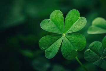 Four leaf clover for St. Patrick's Day. Generative AI