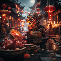 Dragon chinese new year