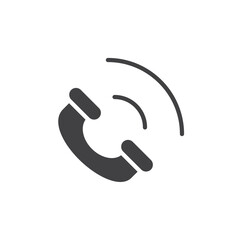 call icon. sign for mobile concept and web design. outline vector icon. symbol, logo illustration. vector graphics.