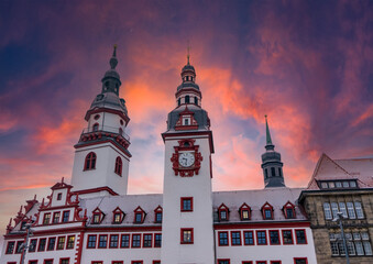 Old City Hall of Chemnitz in saxony, east germany