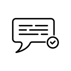 advice icon vector in line style