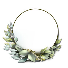 wedding decoration wreath with nature plant
