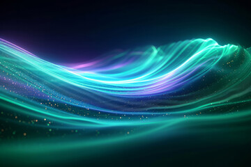 Neon lines, graphic and background illustration. Wallpaper, futuristic and electrifying designs for digital art, creativity and information technology in mesmerizing style, abstract colour and waves