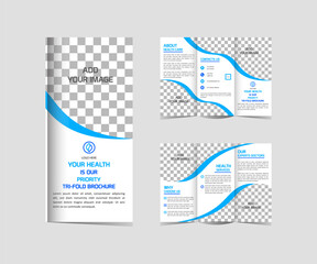 Tri-Fold Medical Brochure Template editable and resizable