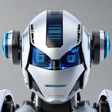 artificial intelligence - robot head - AI
