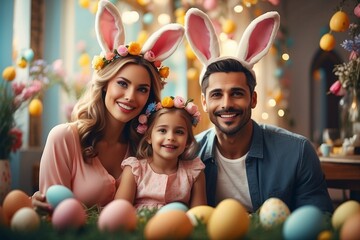 Capturing Easter Moments: An Ultra-Realistic Family Affair of Love and Laughter