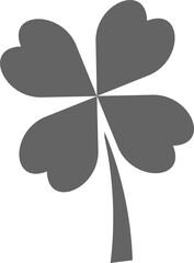 Clover Flower Solid Icon Logo Vector Symbol