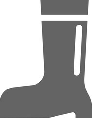 Boot Solid Icon Logo Vector Symbol