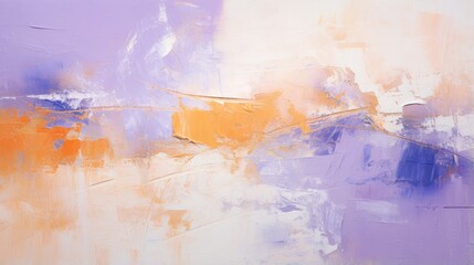 whimsical brush strokes of lavender and sunset orange create a textured abstract masterpiece ideal for artistic backgrounds and wall art