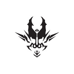 Logo Robot Vector Head Mask Premium Vector