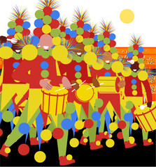Brazilian Carnival - Diversity - Musicians of the Samba School Drum Section