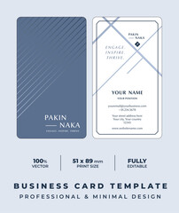 Fototapeta premium Professional and Minimal Business Card - Creative and Clean Business Card Template.