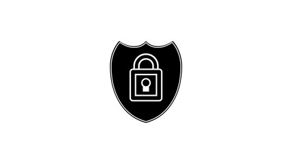 Lock Icon in trendy flat style isolated. Security symbol for your web site design.
