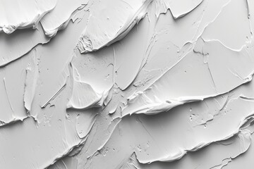 Close up view of white paint on a wall. Suitable for various design projects