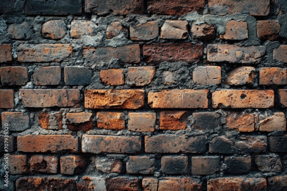 Poster an old brick wall with rust on it. perfect for adding a vintage touch to your designs