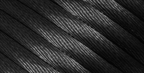 black copper wires with visible details. background or texture