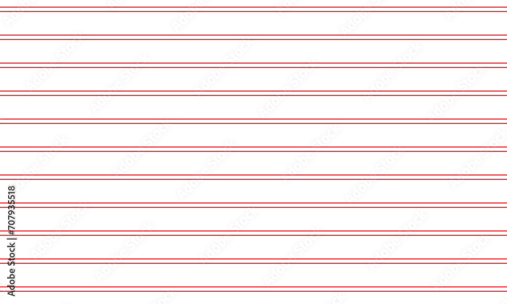 Aufkleber abstract horizontal double red thin line pattern.