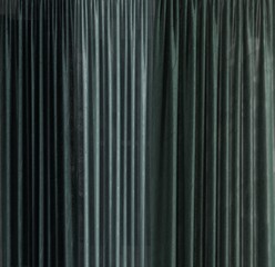 Luxury dark green blue curtains  striped background illustration design texture