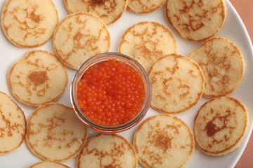 french blinis as luxury starter ready to eat 