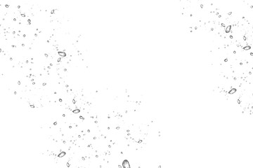 Water drops raindrops rainy mist small droplets drops on transparent transparent background