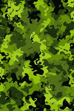 Lime camouflage pattern design poster background 