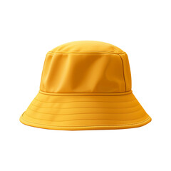 Fototapeta premium Yellow hat isolated on transparent background
