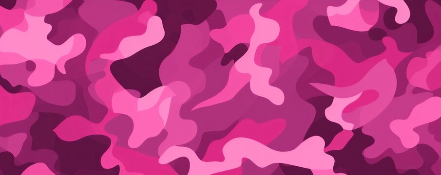 Magenta camouflage pattern design poster background